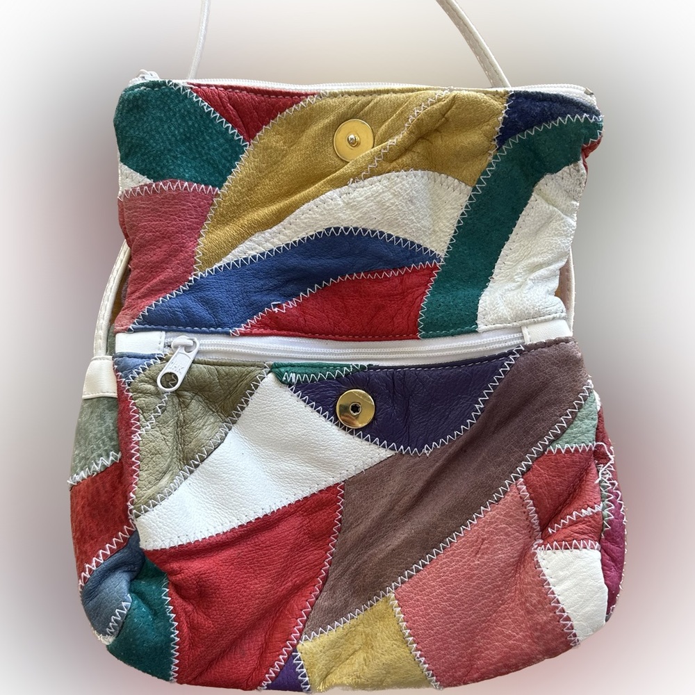 Colorful Patchwork Shoulder Bag - Picture 6 of 6